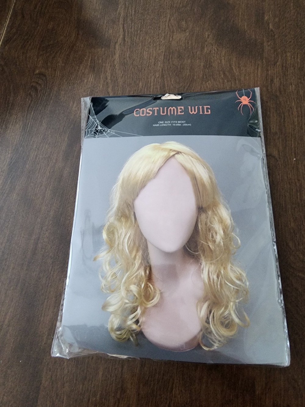 Blonde Long Wavy Costume Wig - Light Blonde Synthetic Hair